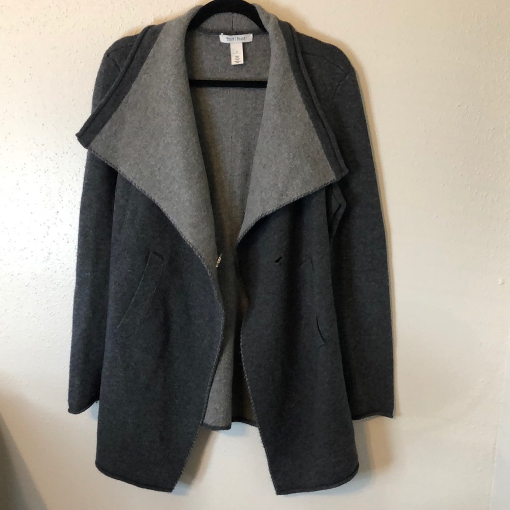 WHBM wool blend jacket lagenlook cardigan bohemian oversized witchycore - Picture 1 of 7